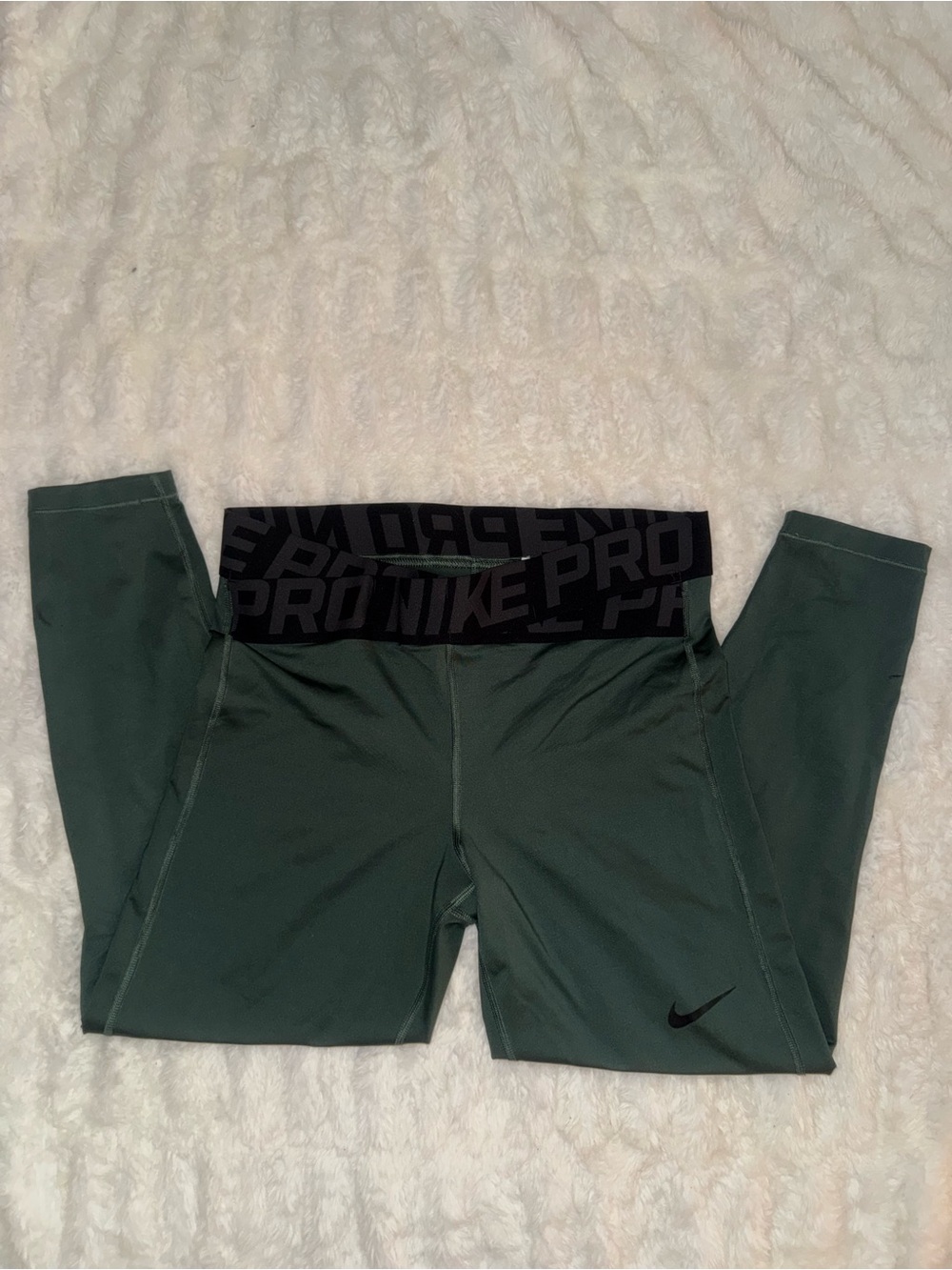 Nike Pro Dark Green Compression Leggings